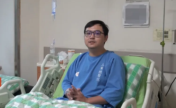 傷者馬男感謝警方使用止血帶替他止血。警方提供