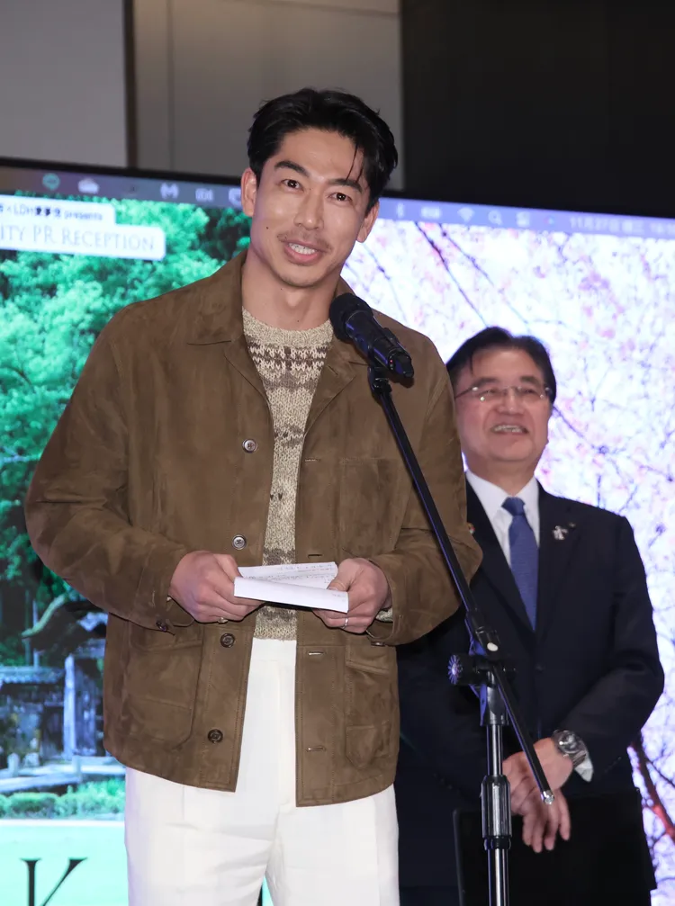 AKIRA全中文致詞。彭欣偉攝