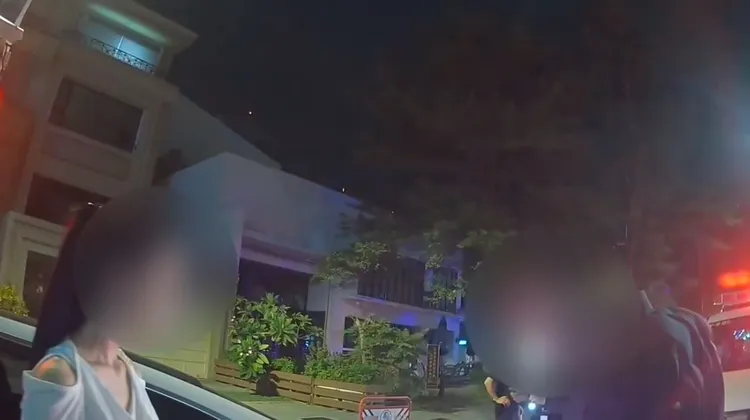 感情糾紛深夜談判起衝突，造成2人受傷。翻攝畫面