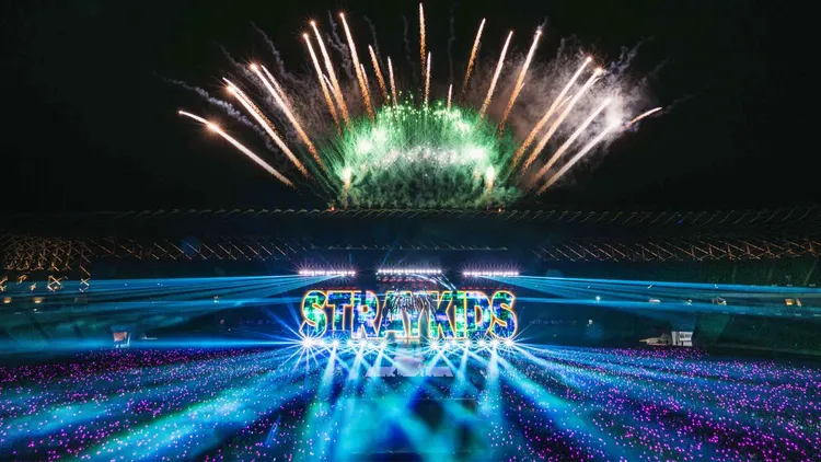 Sray Kids世運開唱煙火齊發。Live Nation Taiwan, JYP ENTERTAINMENT⁠提供