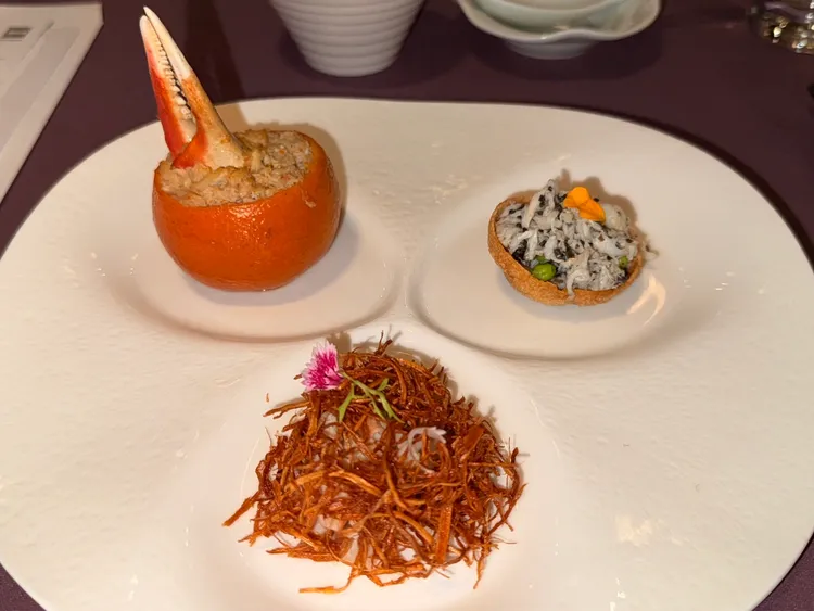 江南秋風蟹三樣跨足江南全新料理。陳揚盛攝