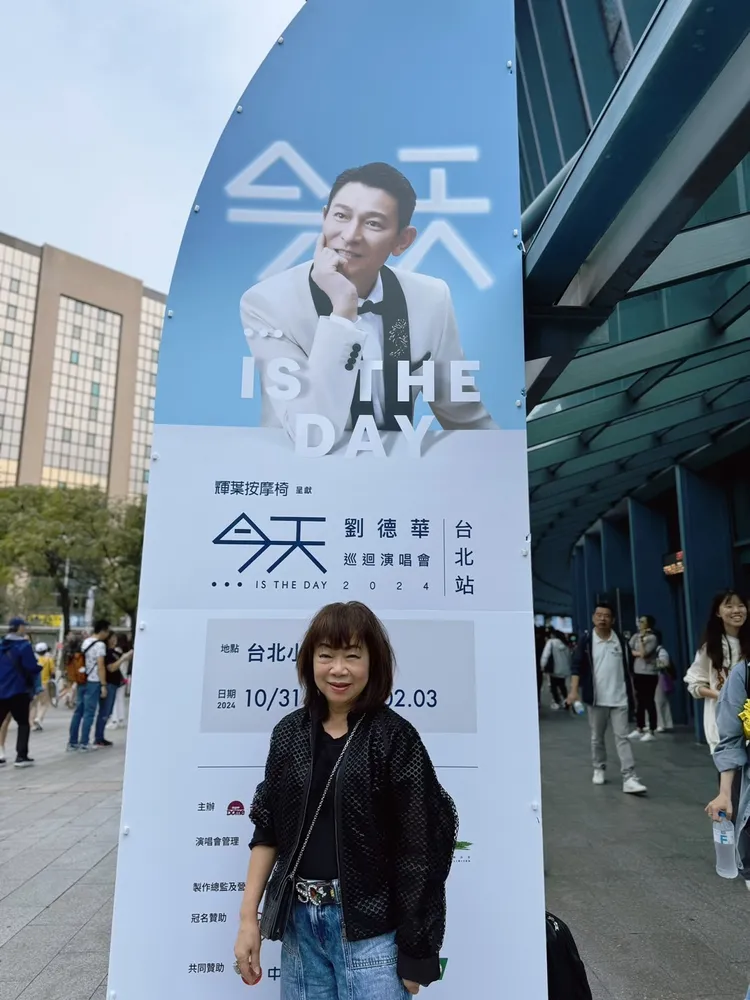 夏姿王太進場受訪。讀者提供