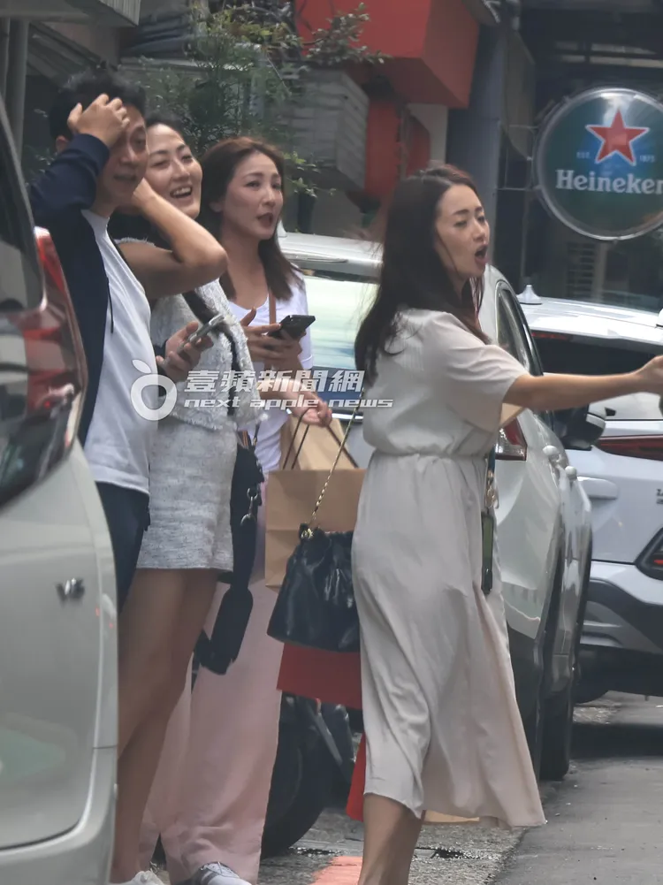 昔日長腿名模陳思璇中午喝得滿臉潮紅。特勤中心攝