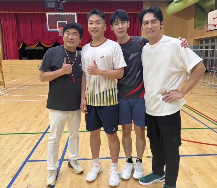 胡瓜找李洋切磋球藝，温昇豪也來了。下面一位提供