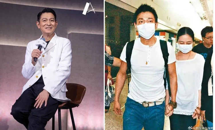 劉德華對老婆朱麗蒨的隱私十分保護。左圖翻攝華仔天地官方微博，右圖翻攝野生青年指南微博