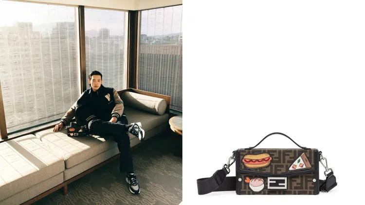 FENDI美食皮革貼片Soft Baguette Trunk，7萬7500元。品牌提供