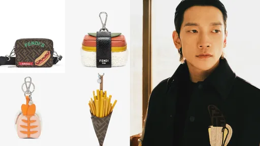 餓了~FENDI度假系列吊飾好美味 誘Rain把香蕉、熱狗堡穿上身