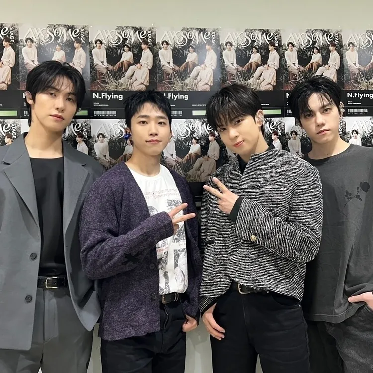 N.Flying隊長李承協與柳會勝、車勳與徐東成，將首度以4人組合來台演唱。翻攝自FNC 推特