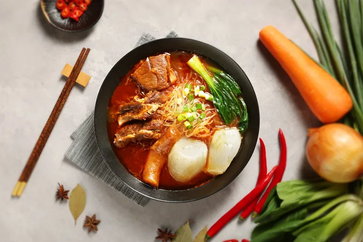 川味十足的金牌麻辣牛肉冬粉。八方雲集提供