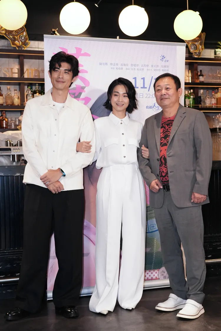 梁正群（左起）、陳雪甄、鄭志偉有情感戲。彭欣偉攝