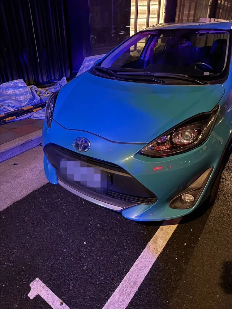 林男租用共享汽車違規遭攔查。警方提供