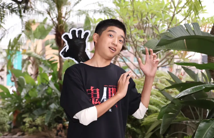 白潤音很怕鬼。莊宗達攝