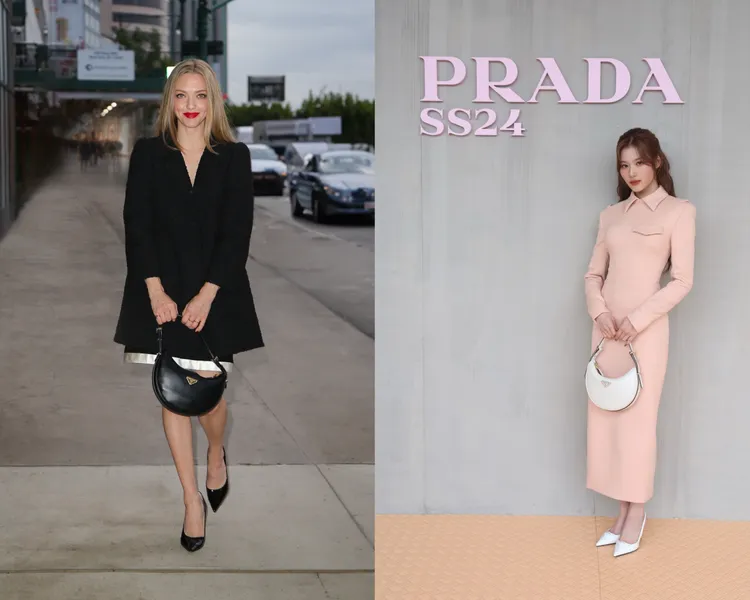 Amanda Seyfried（左圖）、韓團TWICE成員Sana。品牌提供