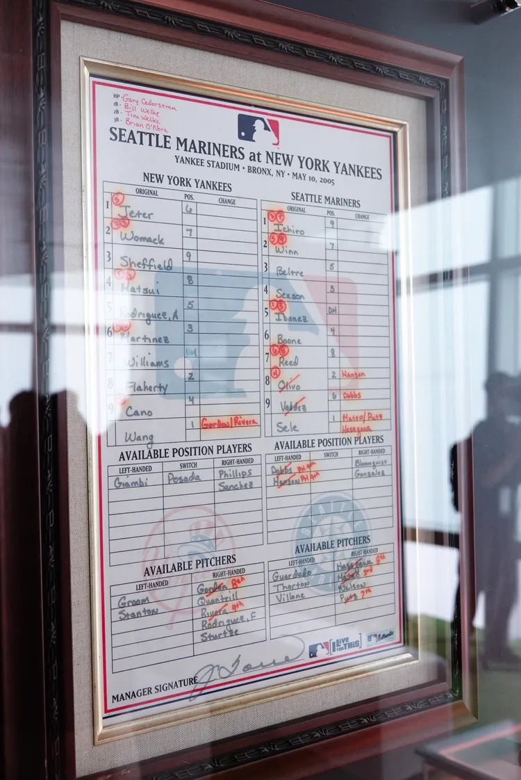 王建民大聯盟首勝出賽表。  莊宗達攝