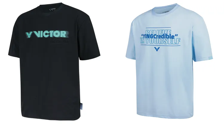 VICTOR YINGcredible 戴資穎致敬系列休閒款T恤，各1080元。品牌提供