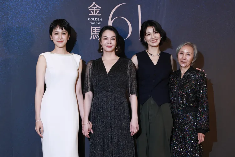 劉奕兒（左起）、曾沛慈和陸弈靜入圍女配角。彭欣偉攝