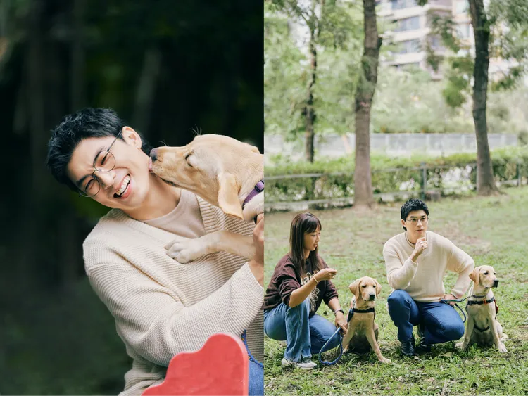 導盲犬的訓練過程漫長且辛苦，對寄養家庭來說也是一大挑戰，林哲熹在拍攝過程中親自體驗了寄養家庭的生活，對導盲犬訓練的艱辛有了更深刻的體會