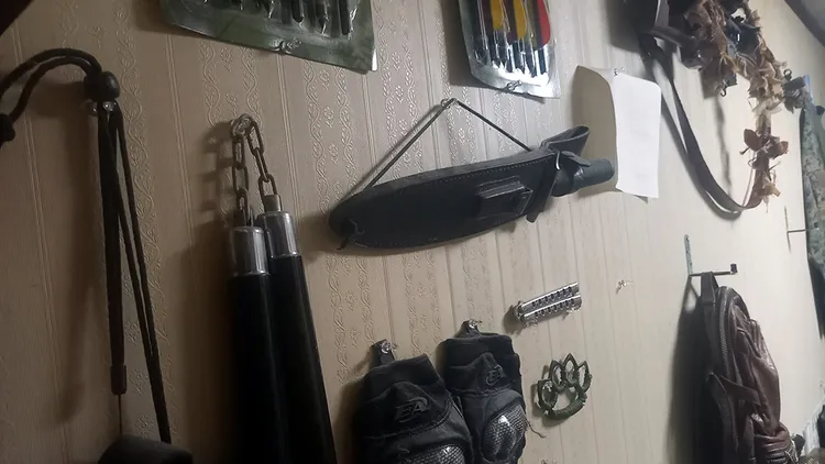 鯖武者的生存遊戲道具。翻攝自鯖武者X