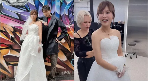 丟丟妹突披白紗「我今天要結婚」　交往9個月男友：很緊張