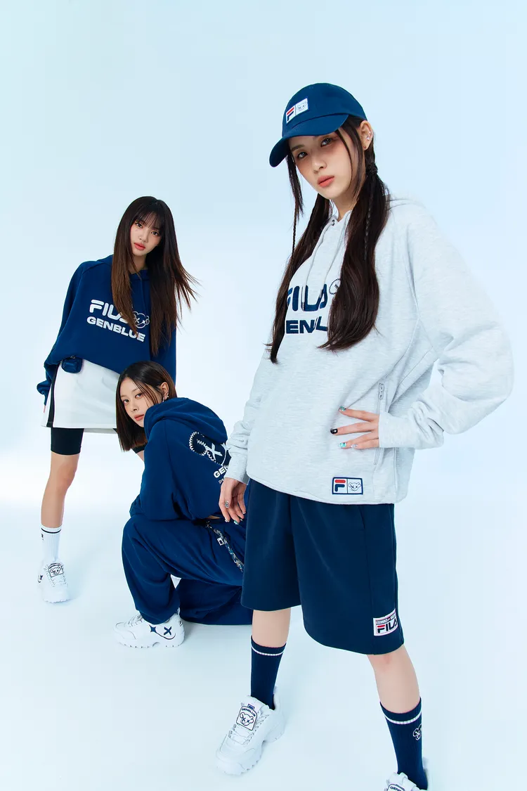 幻藍小熊親自詮釋聯名系列的青春風格。品牌提供