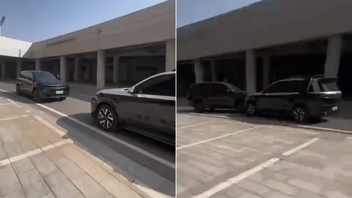 比人類還兇!中國電動車自動停車搶車位 同廠兄弟直接對撞