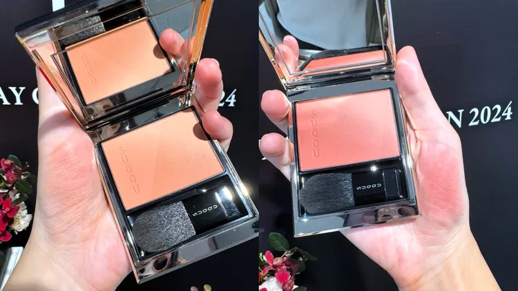 晶采柔艷頰彩#104（左）、#105（右），各2200元。張家玲攝