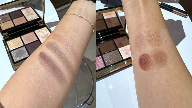 晶采眼頰盤#101（左）、#102（右）。張家玲攝