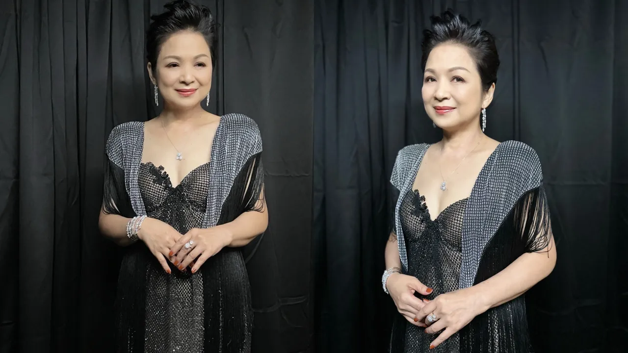 楊貴媚戴上DAMIANI珠寶出席《影后》首映。品牌提供