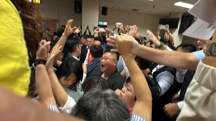 現場一陣混亂。民眾提供