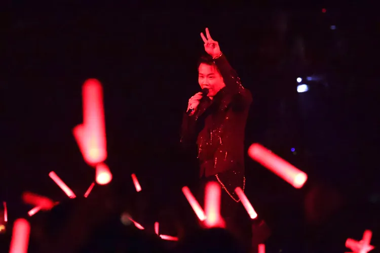 陶喆今晚開唱火力全開，全場跑透透。莊宗達攝