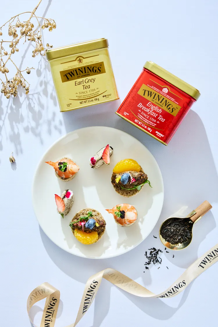 唐寧御用茶宴套餐三款別出心裁的鹹點。業者提供