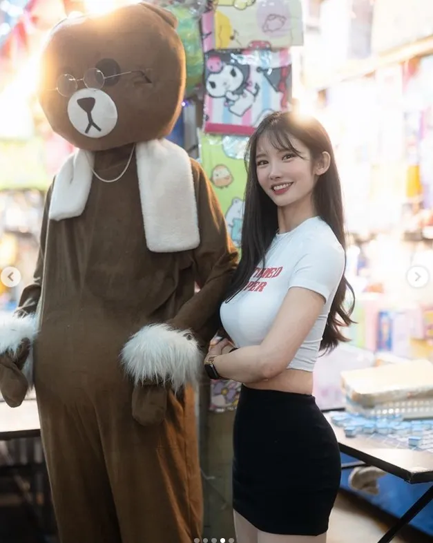 金奈見開心曬出在台北夜市的美照。翻攝金奈見IG