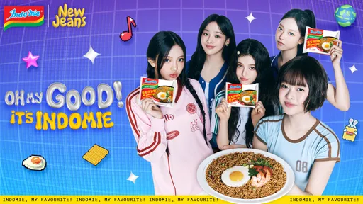 人氣品牌神級炒麵Indomie營多麵攜手NewJeans擔任全球品牌大使，共創青春活力新形象
