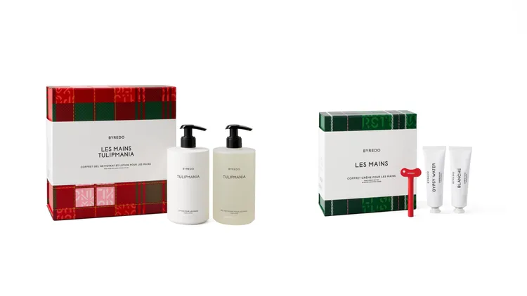 限量鬱金香手部保養組（左）3900元、限量香氛護手組（右）2700元。品牌提供