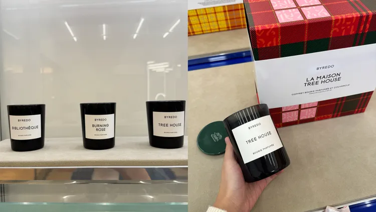 限量迷你香氛蠟燭組（左）4500元、限量森中樹屋香氛蠟燭（右）2900元。張家玲攝