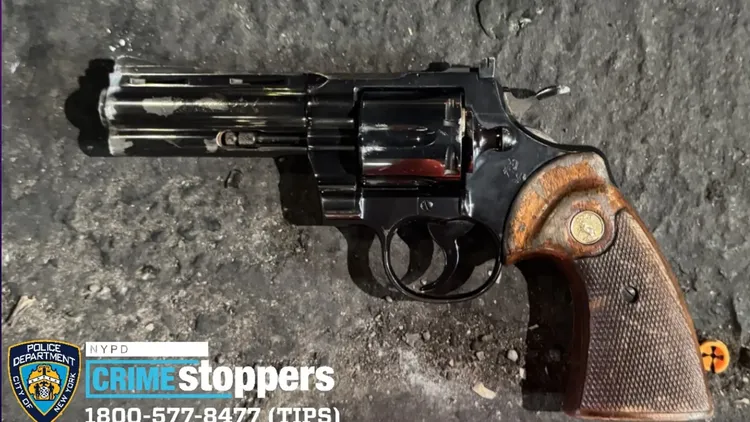 假釋嫌犯沃西使用的手槍。翻攝自《紐約郵報》