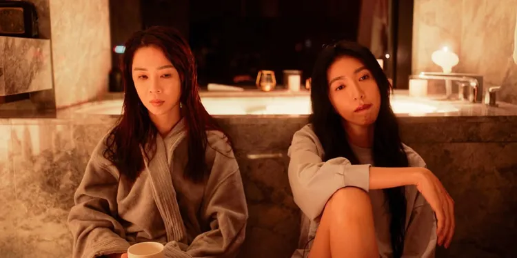 謝盈萱與楊謹華合演《影后》飆演技。翻攝Netflix