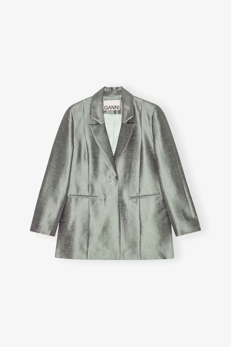 微風信義2F GANNI 緞面西裝外套 推薦價 15,800元