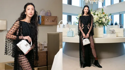 隋棠「太太太火辣」! 逛LV展透視黑布裹身胴體全都露