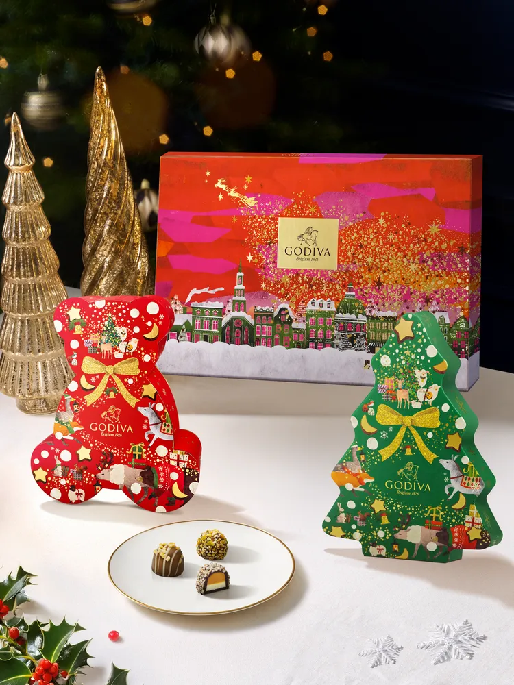 GODIVA 經典小熊禮盒每年限定於聖誕季節回歸。業者提供