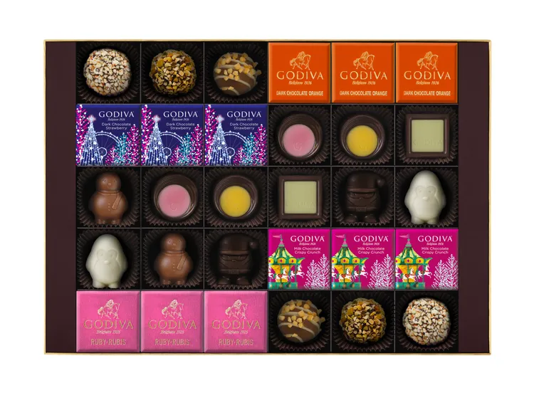 聖誕綜合巧克力禮盒30顆裝。業者提供