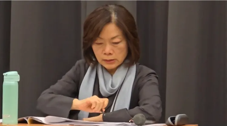 勞動部長何佩珊今召開記者會公布公務員輕生調查結果。記者張綵茜攝