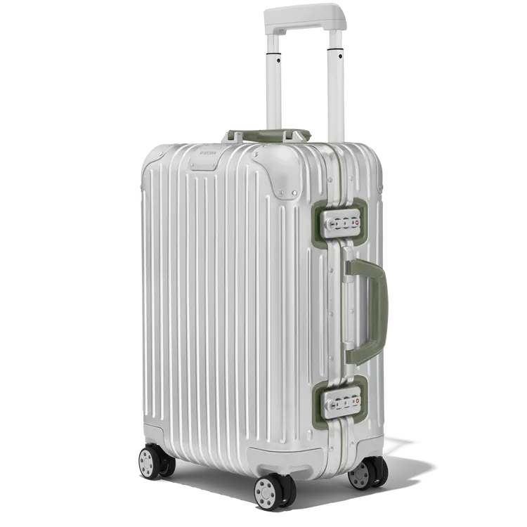 RIMOWA Original Twist Cabin橄欖綠色行李箱，5萬5700元。品牌提供