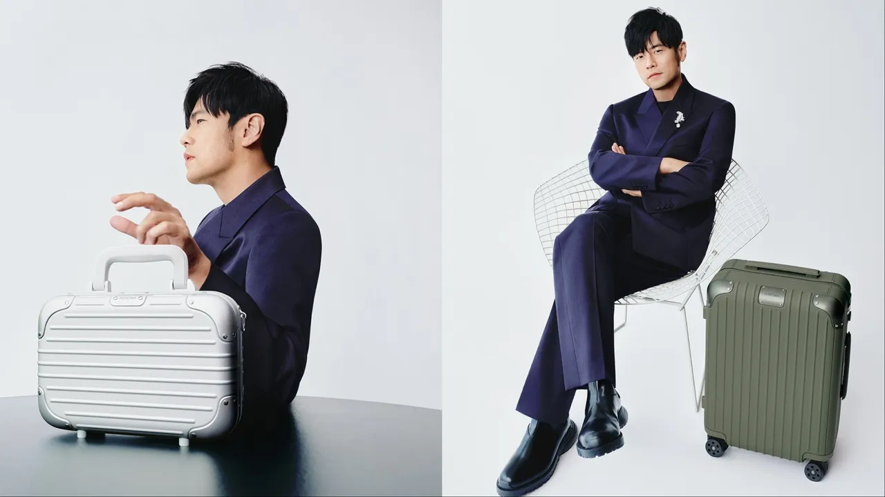 周杰倫替RIMOWA拍攝形象照。翻攝周杰倫IG