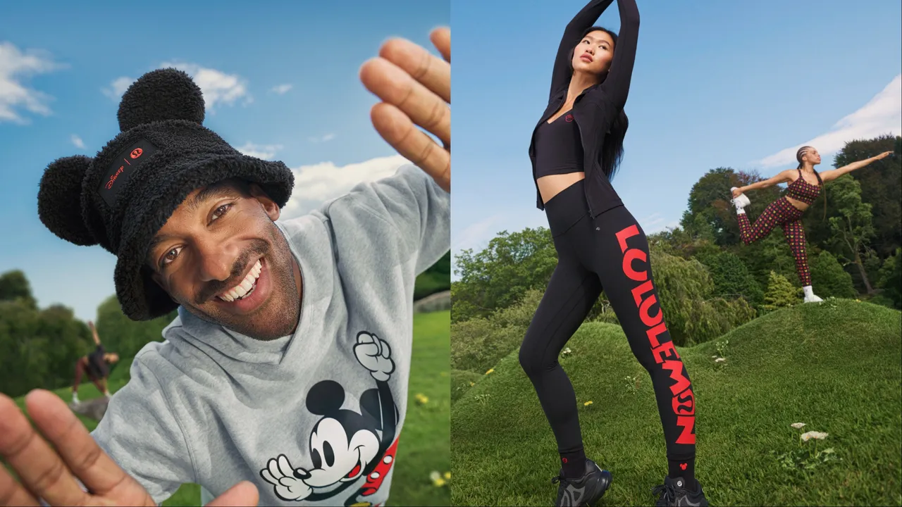 lululemon推出迪士尼聯名。品牌提供