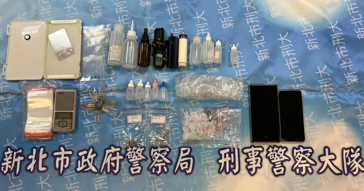 王嫌家中所查扣毒品等贓證物。警方提供