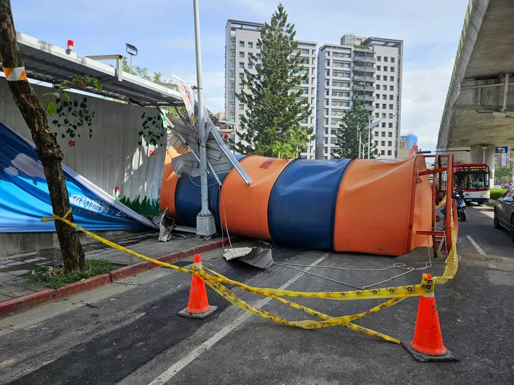 警方封鎖現場。翻攝畫面