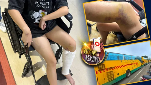 獨家投訴｜高一女右腳剛上校車就關門「左腳遭輾拖行」　司機竟講風涼話