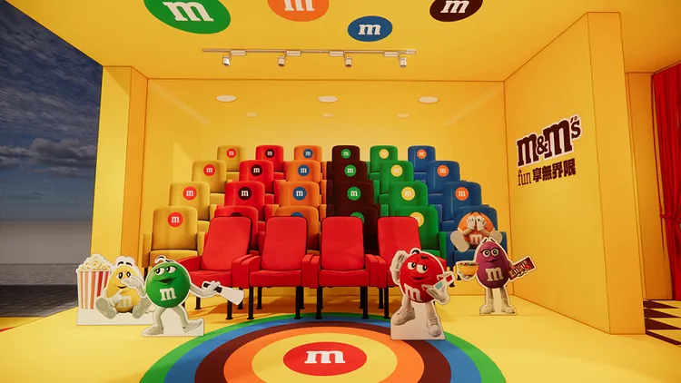 M&M’S Screentime City 美式復古電影院設計電影院成為必拍打卡熱點。業者提供
