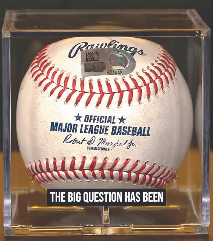 50轟紀錄球原本的正確擺放方式。翻攝自X_@GoldinCo